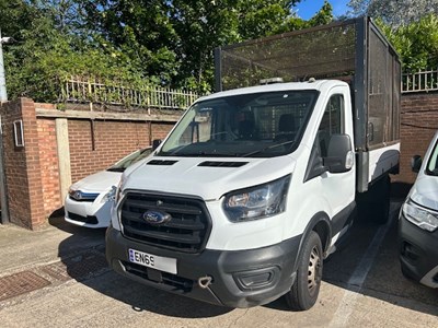 Lot 19 - 2020 (69 Plate) Ford Transit 350 Leader Ecoblue Cage Tipper Euro 6 NON RUNNER