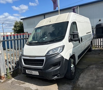 Lot 107 - 2019 (69 Plate) Peugeot boxer Van Euro 6 NON RUNNER