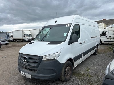 Lot 66 - 2018 (68 Plate) Mercedes Sprinter 314 Van Euro 6 NON RUNNER