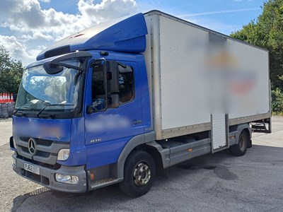 Lot 7 - 2012 (62 Plate) Mercedes Atego 4x2 7.5 Tonne Box with Tail Lift Euro 5