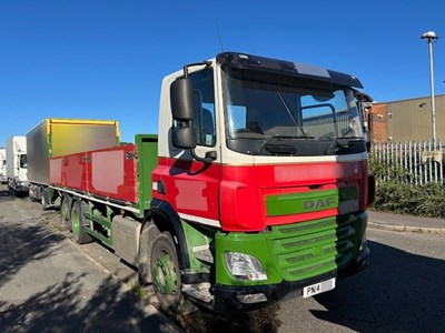 Lot 3 - 2014 DAF CF 290 Fan Dropside 6x2 Euro 6