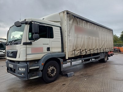 Lot 17 - 2017 (66 plate) MAN TGM 18.250 4x2 Rigid Curtainside Euro 6