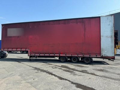 Lot 31 - 2014 Cartwright Double Deck Step Frame Curtainside Trailer