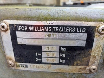 Lot 82 - Ifor Williams Trailer 2000kg Twin Axle Trailer