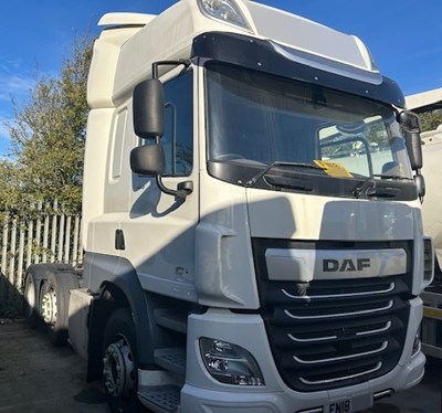 Lot 101 - 2018 DAF CF 480 FTG 6x2 Tractor Unit Euro 6 NON RUNNER