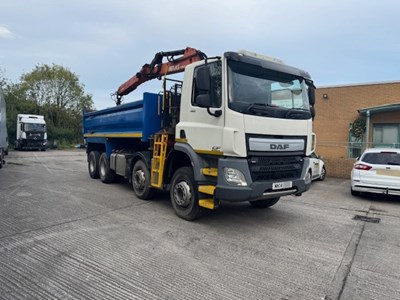 Lot 2 - 2014 DAF CF 400 8x4 Rigid Tipper Grab Euro 6