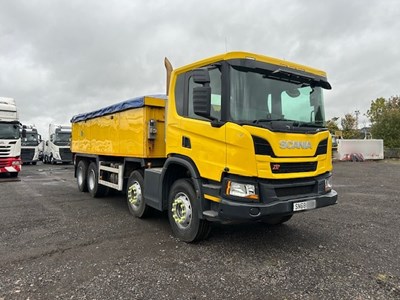 Lot 24 - 2018 (68 Plate) Scania P410 XT 8x4 Tipper Euro 6