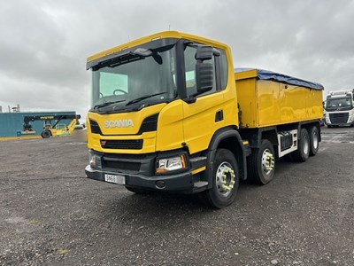 Lot 24 - 2018 (68 Plate) Scania P410 XT 8x4 Tipper Euro 6