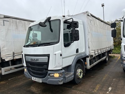 Lot 7 - 2016 DAF LF 180 FA Rigid Curtainside Euro 6