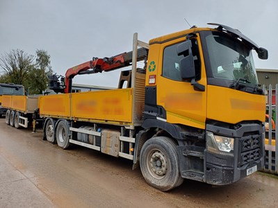 Lot 15 - 2019 Renaults C460 26T 6x2 Dropside Rigid Euro 6