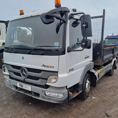 Lot 5 - 2011 Mercedes Atego 818 4x2 Steel Body Tipper Euro 5