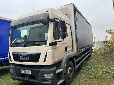 Lot 75 - 2017 (67 Plate) MAN TG-M 18.250 4x2 BL Rigid Curtainside Euro 6 NON RUNNER