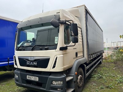 Lot 75 - 2017 (67 Plate) MAN TG-M 18.250 4x2 BL Rigid Curtainside Euro 6 NON RUNNER