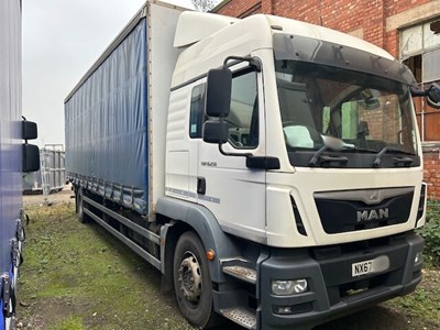 Lot 75 - 2017 (67 Plate) MAN TG-M 18.250 4x2 BL Rigid Curtainside Euro 6 NON RUNNER