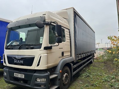 Lot 75 - 2017 (67 Plate) MAN TG-M 18.250 4x2 BL Rigid Curtainside Euro 6 NON RUNNER