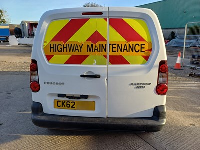 Lot 13 - 2012 (62 plate) Peugeot Partner 850 SE L1 ATV HDi Panel Van Euro 5