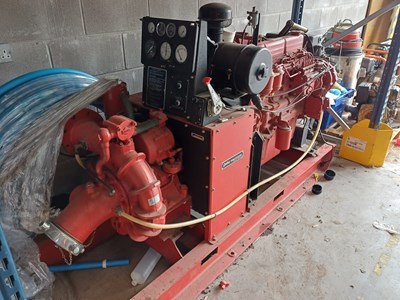 Lot 79 - Ford Godiva 6 Cyl Diesel Powered Fire Pump