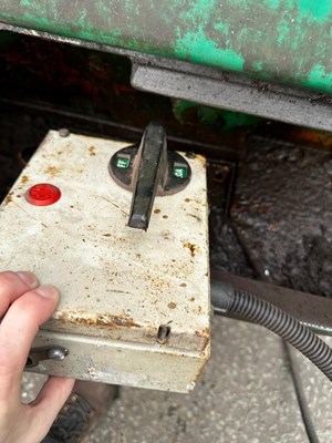 Lot 63 - Industrial Bandsaw with Base