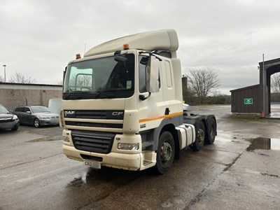 Lot 3 - 2012 DAF CF 85.410 6x2 Tractor Unit Euro 5