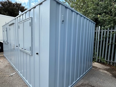Lot 89 - Steel Anti-Vandal Portable Cabin 20 x 10ft