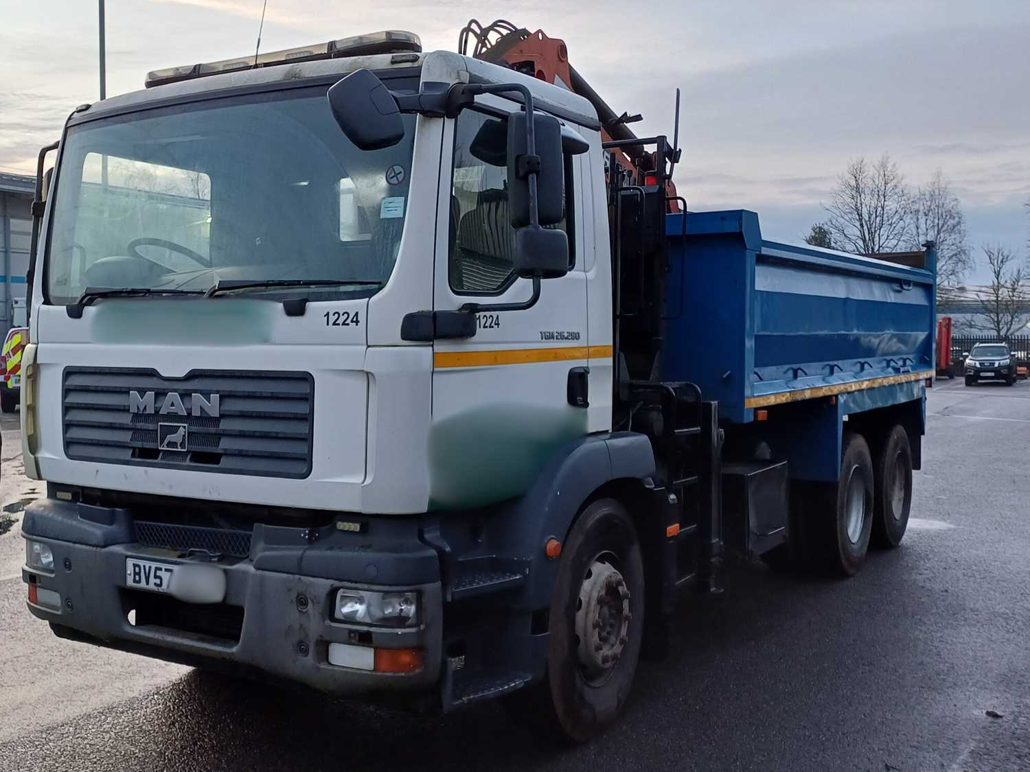 Lot 20 - 2007 (57 Plate) MAN TG-M 26.284 FDRK/C 4.125 6x4 Tipper with Terex Crane Euro 4