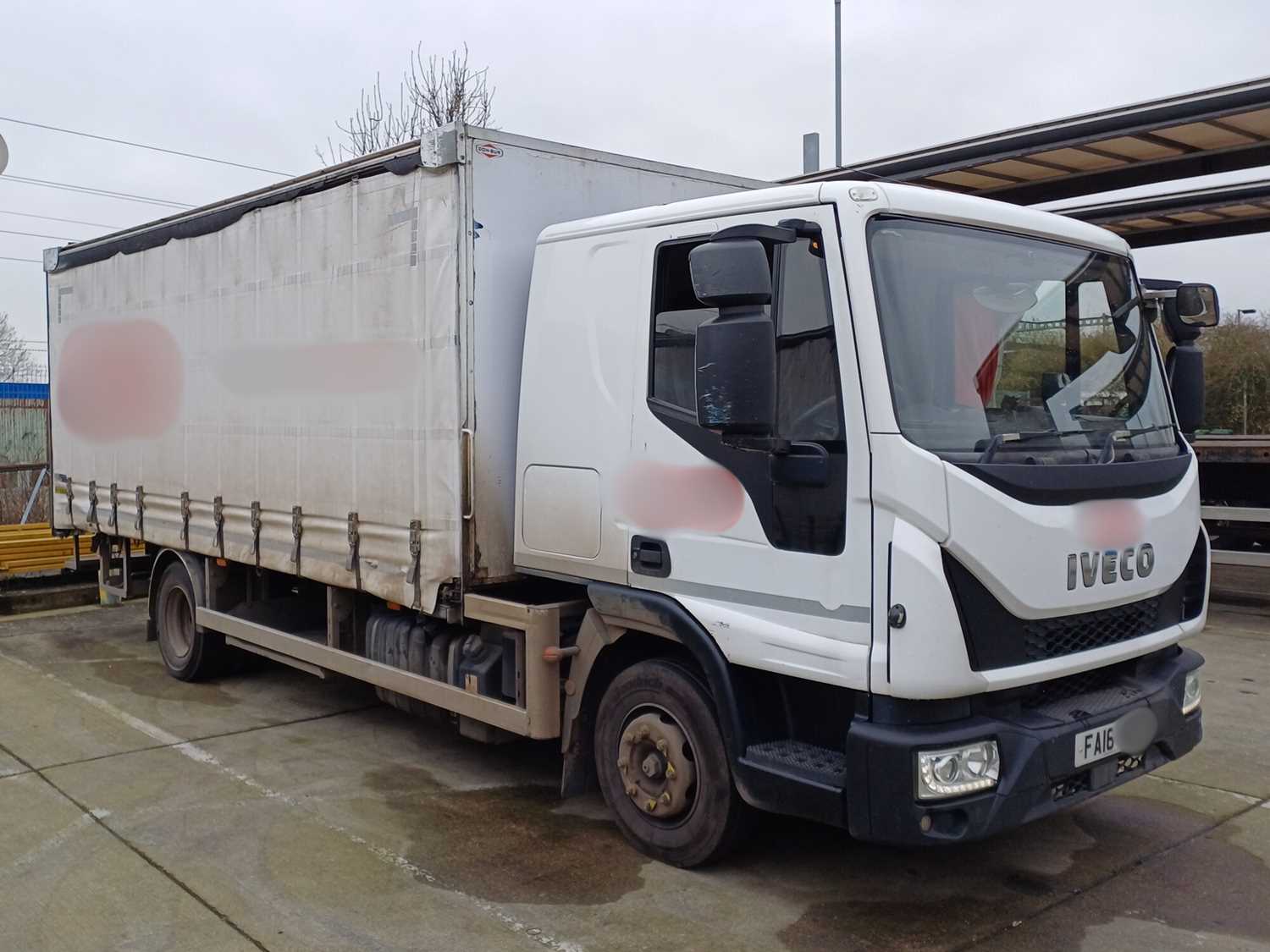 Lot 7 - 2016 Iveco Eurocargo 120EL19P S-A 4x2 Rigid Curtainside Euro 6