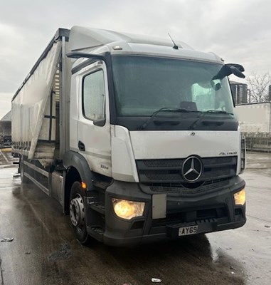 Lot 11 - 2020 (69 Plate) Mercedes Actros 1824 Rigid Curtainside Euro 6