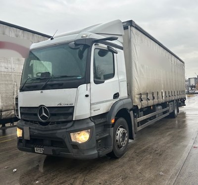 Lot 11 - 2020 (69 Plate) Mercedes Actros 1824 Rigid Curtainside Euro 6