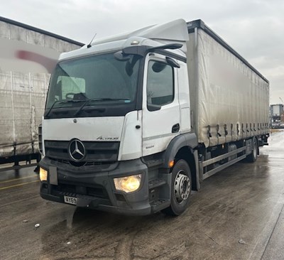 Lot 11 - 2020 (69 Plate) Mercedes Actros 1824 Rigid Curtainside Euro 6