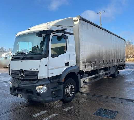 Lot 6 - 2020 (69 Plate) Mercedes Actros 1824 Rigid Curtainside Euro 6
