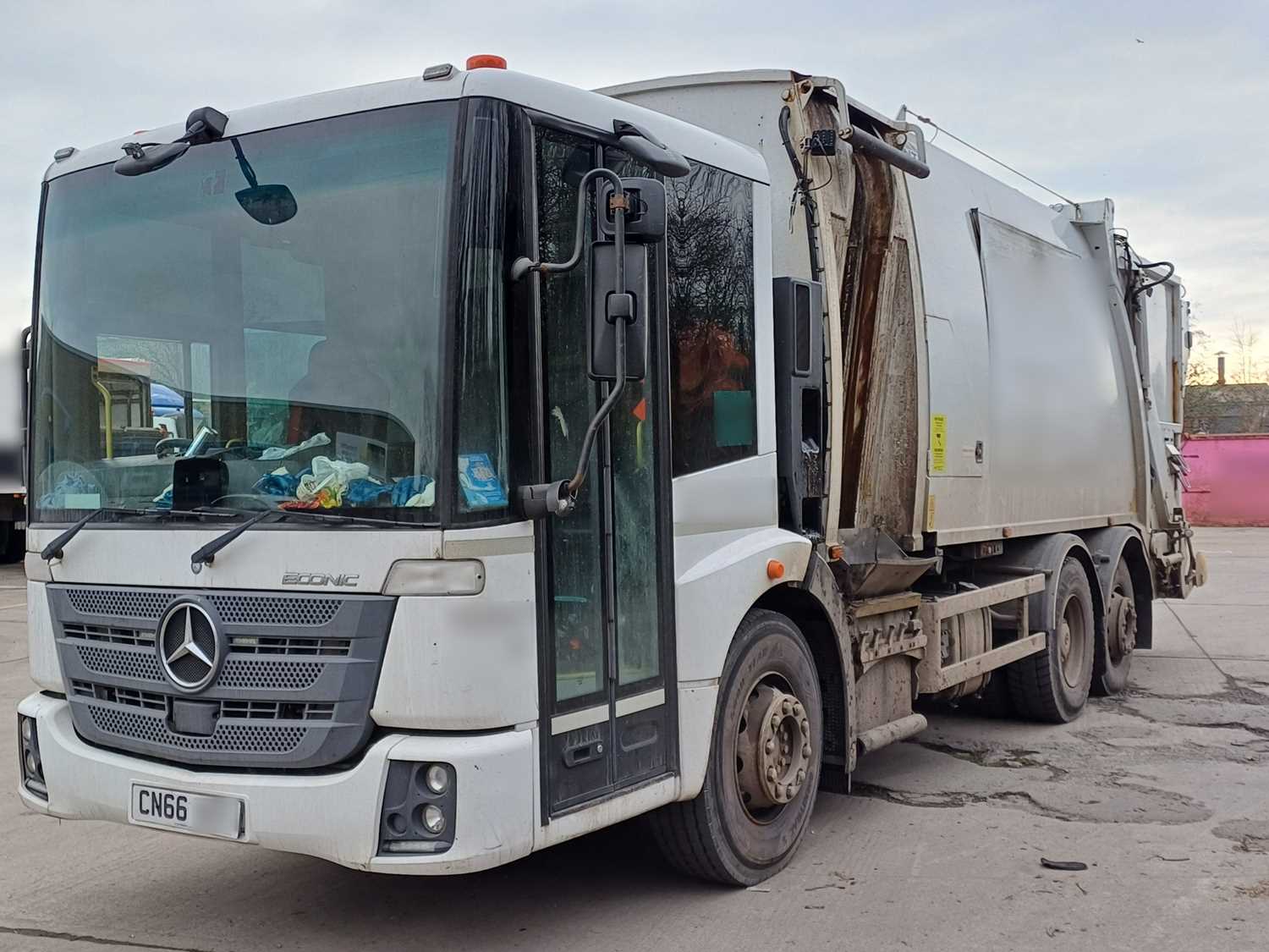 Lot 45 - 2016 (66 Plate) Mercedes Econic 2630 6x2 Refuse Collection Vehicle Euro 6