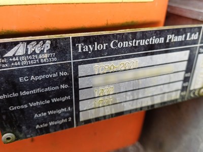 Lot 48 - 2001 Taylor Construction Plant Ecolite Mobile Lighting Tower