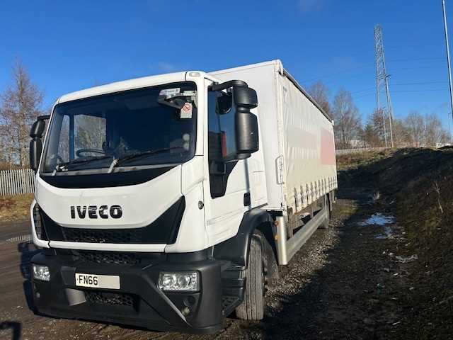 Lot 7 - 2016 (66 Plate) Iveco Eurocargo 180E25P S-A Rigid Curtainside Euro 6