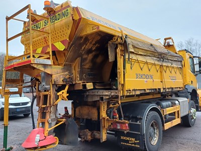 Lot 5 - 2016 (66 Plate) Mercedes Arocs 1824 Econ Tipper With Gritter and Plough Euro 6