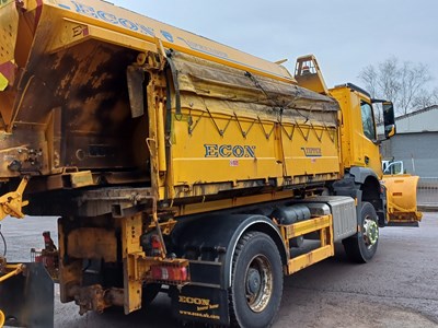 Lot 5 - 2016 (66 Plate) Mercedes Arocs 1824 Econ Tipper With Gritter and Plough Euro 6