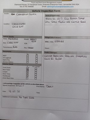 Lot 5 - 2016 (66 Plate) Mercedes Arocs 1824 Econ Tipper With Gritter and Plough Euro 6