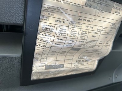 Lot 2 - 2016 (66 Plate) DAF CF 440 FT 4x2 Tractor Unit Euro 6