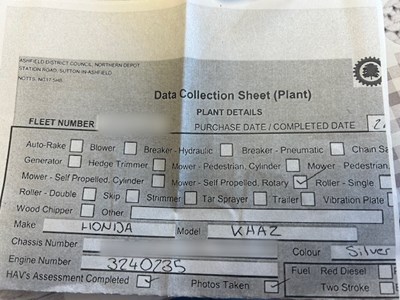 Lot 62 - Kaaz Mower with Honda GXV 160 Engine