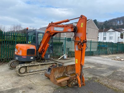 Lot 47 - 2014 Doosan DX63-3 Mini 6T Crawler Excavator Digger