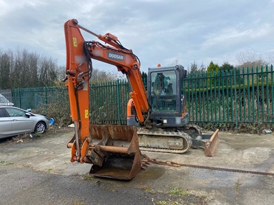 Lot 47 - 2014 Doosan DX63-3 Mini 6T Crawler Excavator Digger