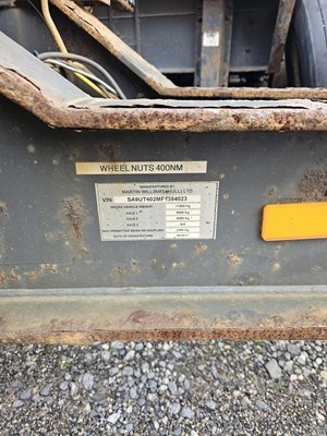 Lot 88 - 2017 Martin Williams DBT-2 Trailer