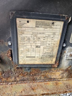 Lot 88 - 2017 Martin Williams DBT-2 Trailer