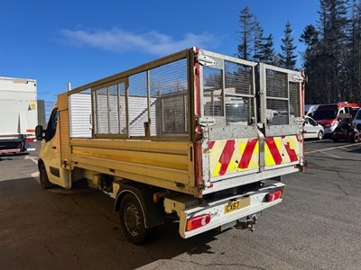 Lot 12 - 2017 (67 Plate) Vauxhall Movano L3H1 F3500 CDTI Cage Tipper Euro 6