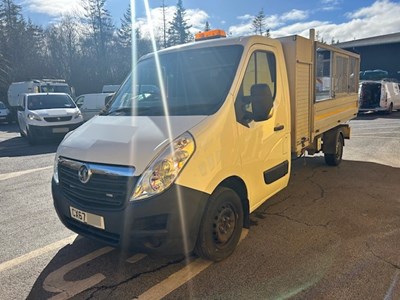 Lot 12 - 2017 (67 Plate) Vauxhall Movano L3H1 F3500 CDTI Cage Tipper Euro 6