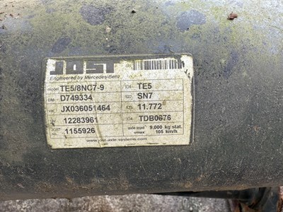 Lot 63 - Jost Trailer Axle Jost Te5/8NC7-9