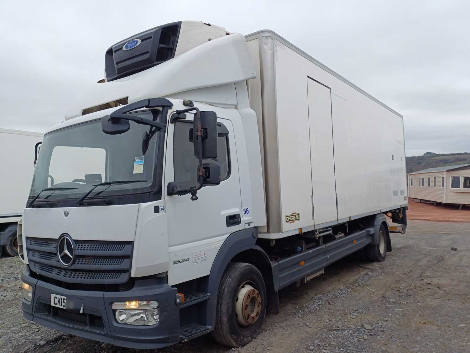 Lot 15 - 2015 Mercedes Atego 1524L 4x2 Fridge Body Rigid Euro 6