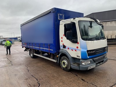 Lot 43 - 2014 DAF LA LF 45 Truck with Curtainsided Body Euro 5b