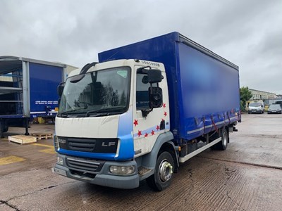 Lot 43 - 2014 DAF LA LF 45 Truck with Curtainsided Body Euro 5b