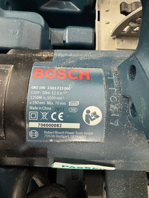 Lot 72 - Bosch GKS 190 Professional Hand-Held Circular Saw
