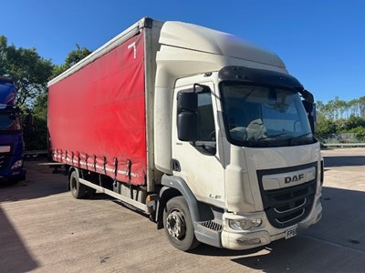 Lot 35 - 2019 (68 Plate) DAF LF 180 Rigid Curtainsider Euro 6